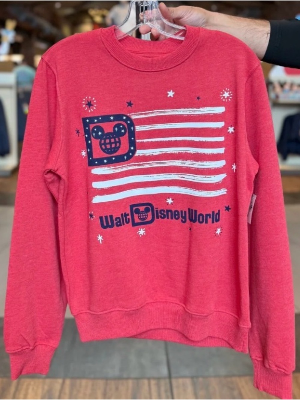 Disney Red Walt Disney World Crewneck Sweatshirt